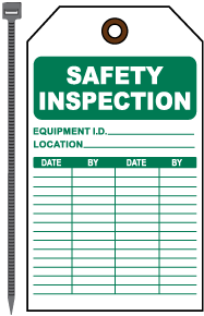 Safety Inspection Tag