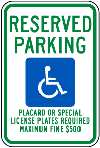 Oregon Accessible Parking Sign