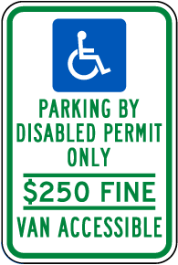 Florida Handicap Parking Sign