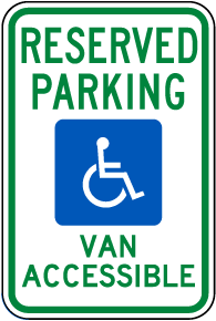 Iowa Accessible Parking Sign