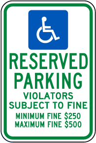 Ohio Accessible Parking Sign