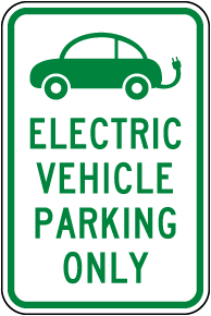 Electric Vehicle Parking Only Sign