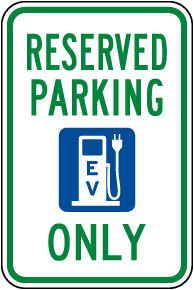 Reserved Parking Only Sign