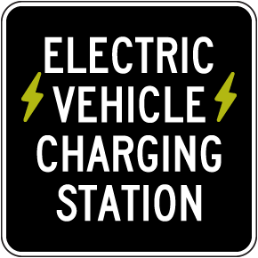 Electric Vehicle Charging Station Sign