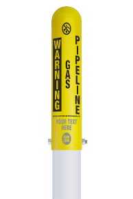 Custom Warning Gas Pipeline Locator Bullet Marker