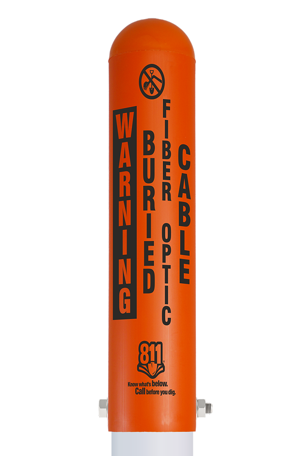 Caution Buried Fiber Optic Cable Locator Bullet Marker
