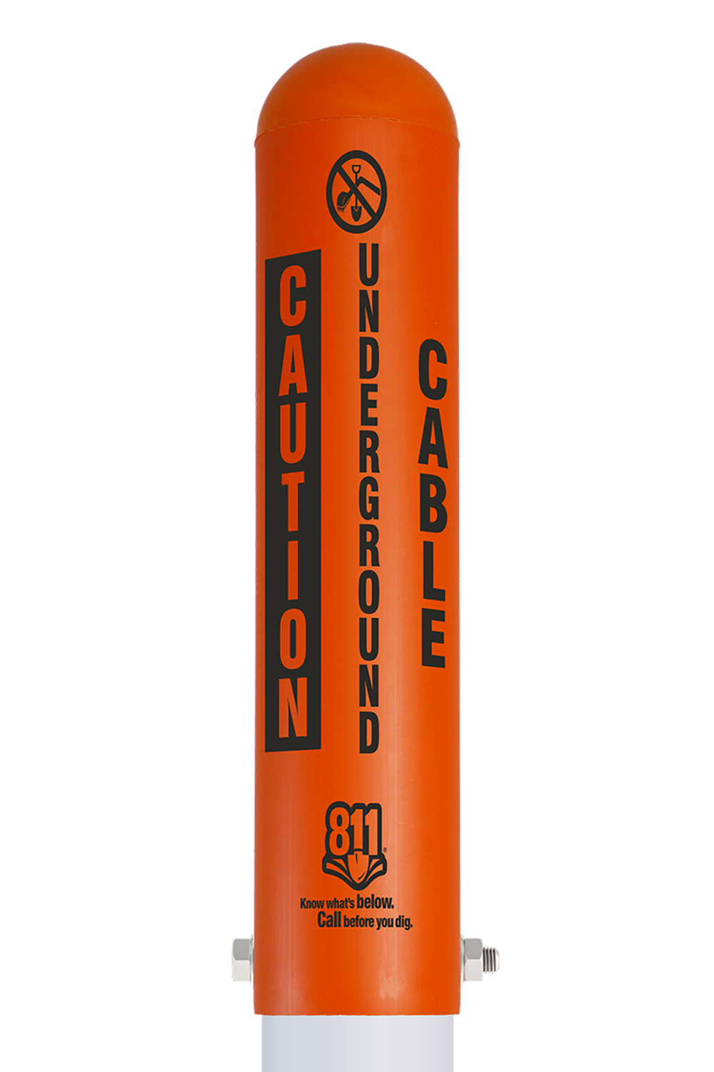 Caution Underground Cable Locator Bullet Marker