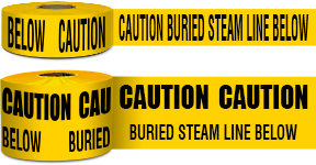 Buried Steam Line Below Non-Detectable Underground Tape 