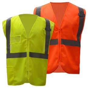 ANSI Class 2 Mesh Safety Vest with ID Pocket
