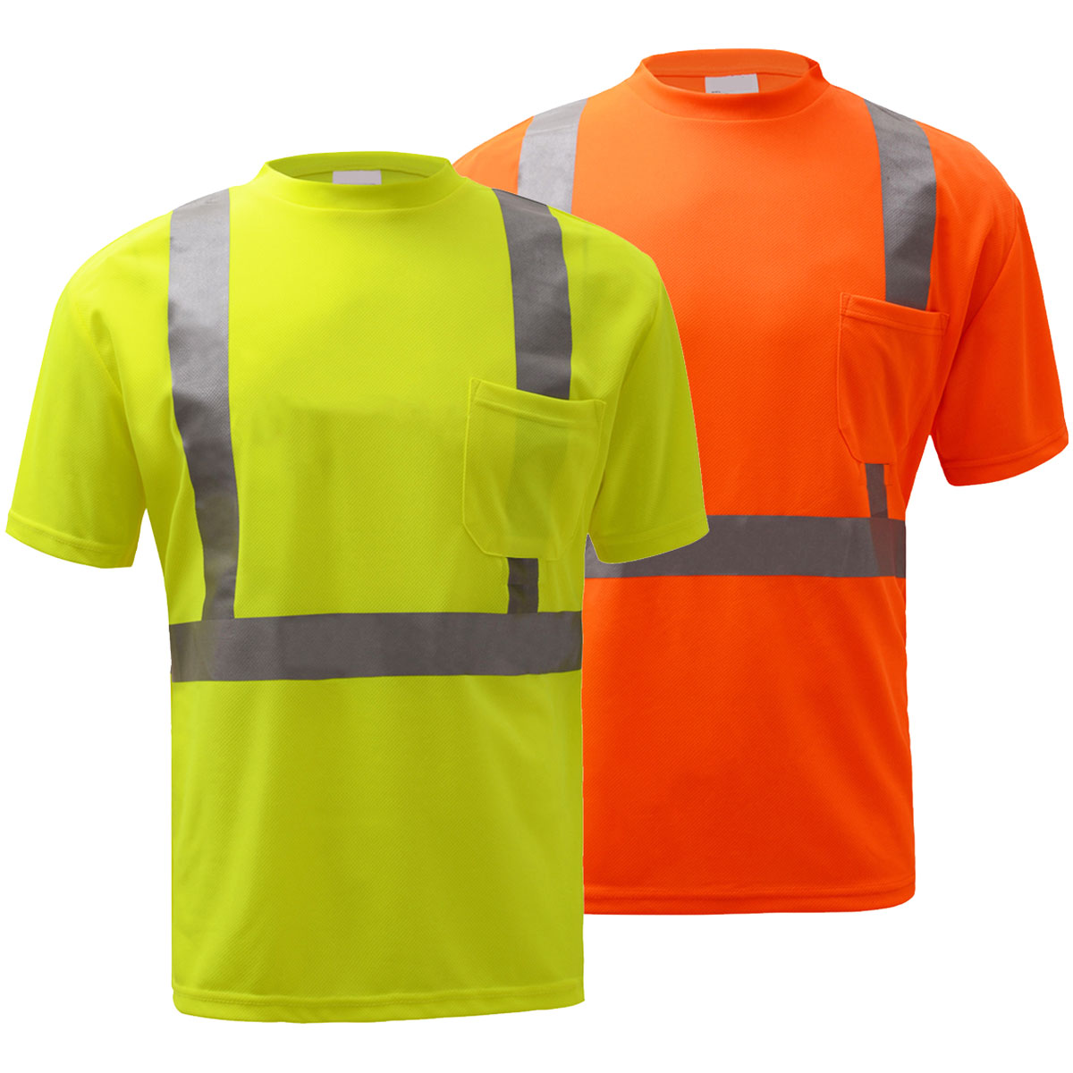ANSI Class 2 Moisture Wicking Short Sleeve Safety T-Shirt