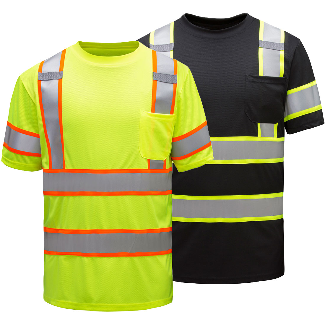 ANSI Class 3 Two Tone Short Sleeve Safety T-Shirt