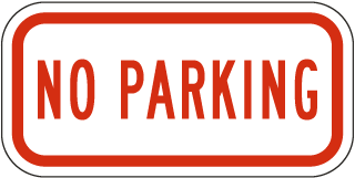 No Parking Supplemental Sign