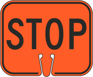 Stop Cone Sign