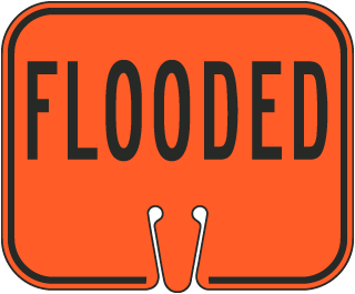 Flooded Cone Sign