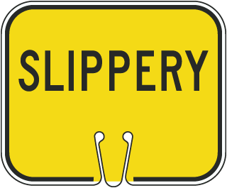 Slippery Cone Sign