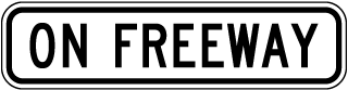 On Freeway Sign
