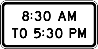8:30 Am To 5:30 Pm Sign