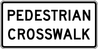 Pedestrian Crosswalk Sign