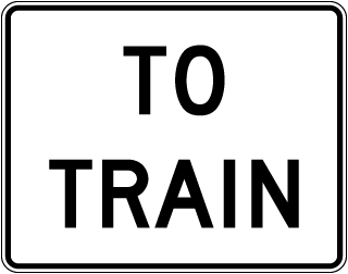 To Train Sign