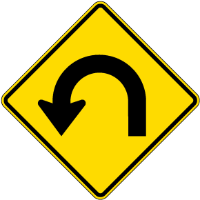 Left 180 Degree (Hairpin) Curve
