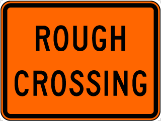 Rough Crossing Sign