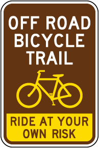 Off Road Bicycle Trail Sign
