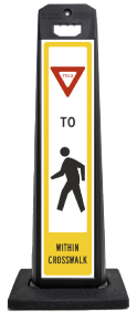 Yield to Pedestrian Vertical Panel