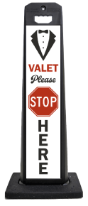 Valet Parking Please Stop Vertical Panel