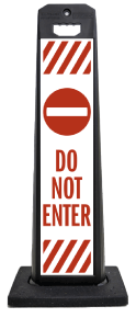 Do Not Enter Vertical Panel