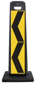 Yellow Black Chevron Vertical Panel