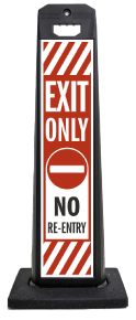 Exit Only Vertical Panel