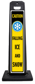 Caution Falling Ice and Snow Vertical Panel