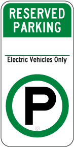 Reserved Parking Electrical Vehicles Only 