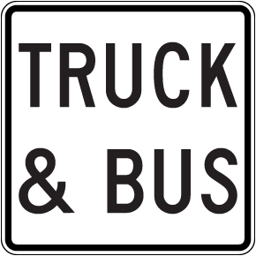 Truck And Bus Sign