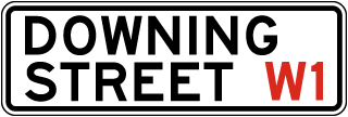 Downing Street Replica Sign