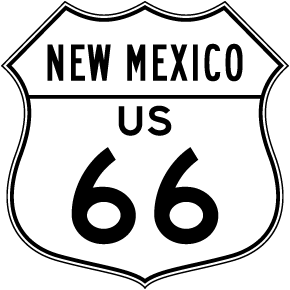 New Mexico US 66 Replica Road Sign