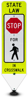 Replacement Stop For Pedestrians Panel
