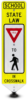 Replacement School Yield To Pedestrians Panel
