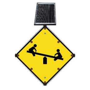 LED Solar Playground Sign