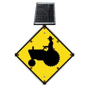 LED Solar Farm Vehicle Sign