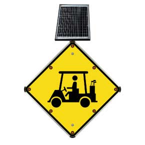 LED Solar Golf Cart Sign
