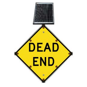 LED Solar Dead End Sign