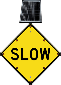 LED Solar Slow Sign