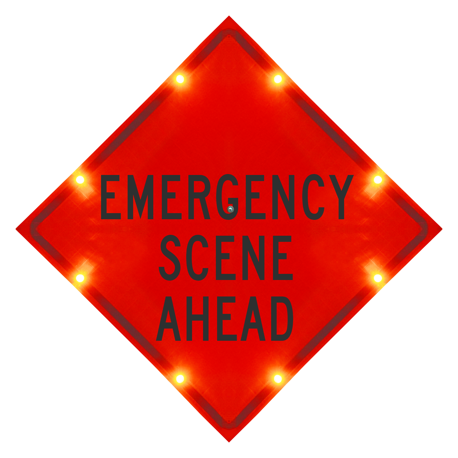 Emergency Scene Ahead LED Roll-Up Sign