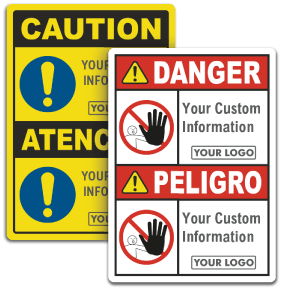 Custom Warning Signs All Custom Osha Ansi Ppe Templates Safety Signs