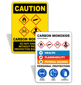 Carbon Monoxide GHS Signs