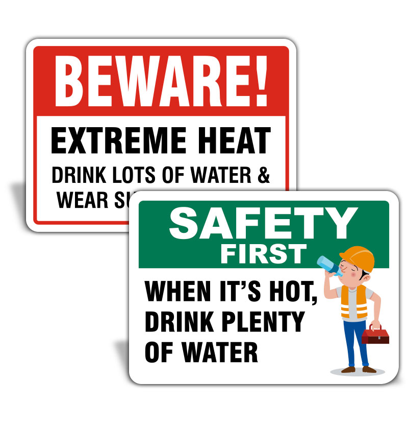 Heat Warning car Signs