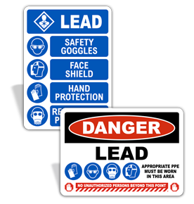 Lead PPE Signs