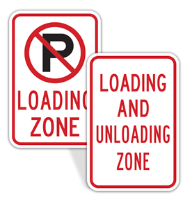 Loading and Unloading Signs