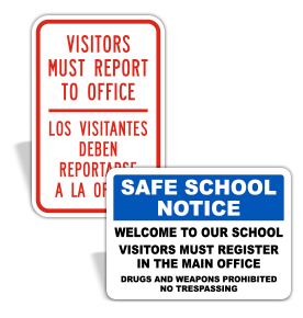 School Security Signs
